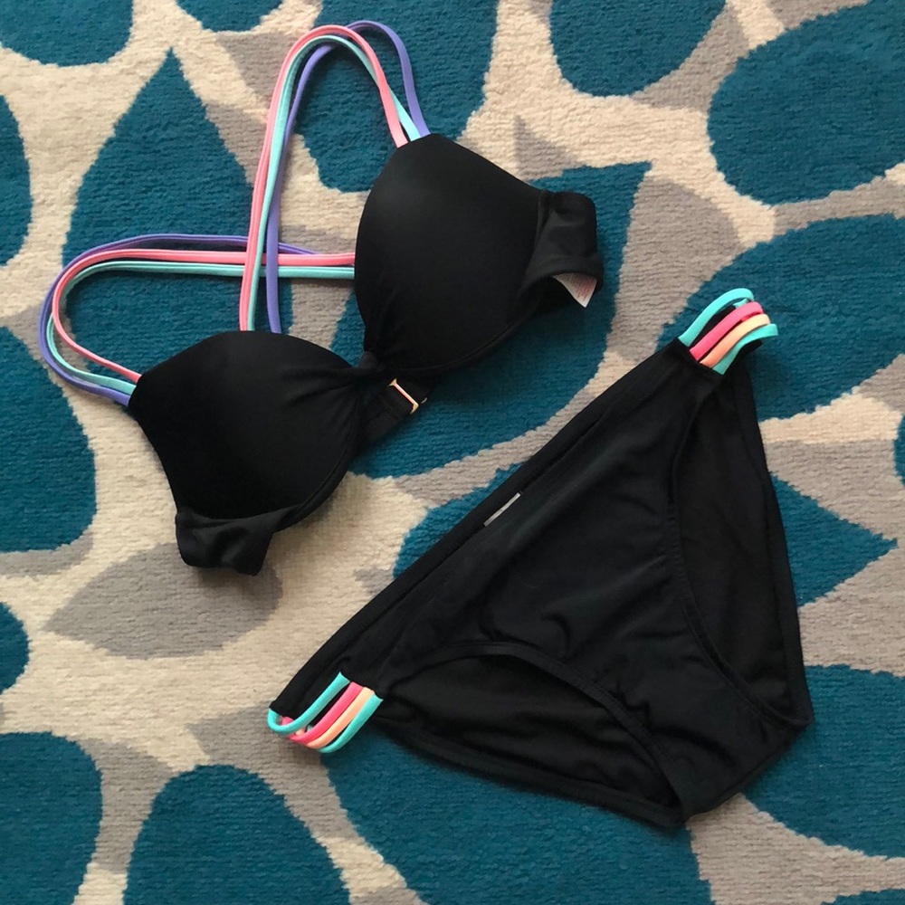 NEW xhilaration bikini set Top M Bottom L